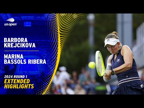 Barbora Krejcikova vs. Marina Bassols Ribera Extended Highlights | 2024 US Open Round 1