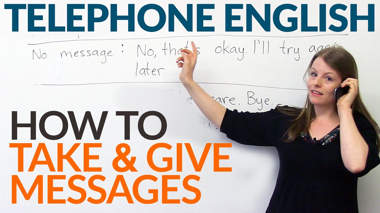 Английский в моем телефоне. English with Emma · ENGVID. ENGVID: learn English. How to take a telephone messages. Leaving Phone messages.