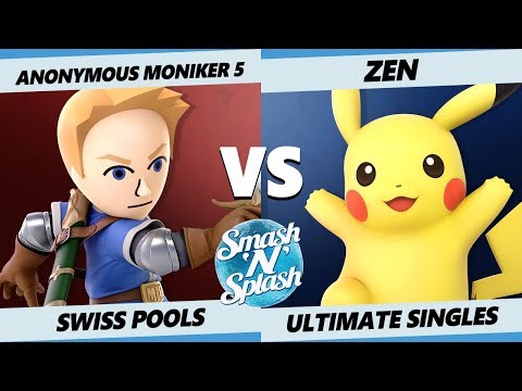 SNS5 SSBU - Anonymous Moniker 5 (Mii Swordfighter) Vs. Zen (Pikachu) Smash Ultimate Pools