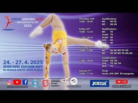CZECH AEROBIC OPEN 2025 - SUNDAY - FINALS - PART 1