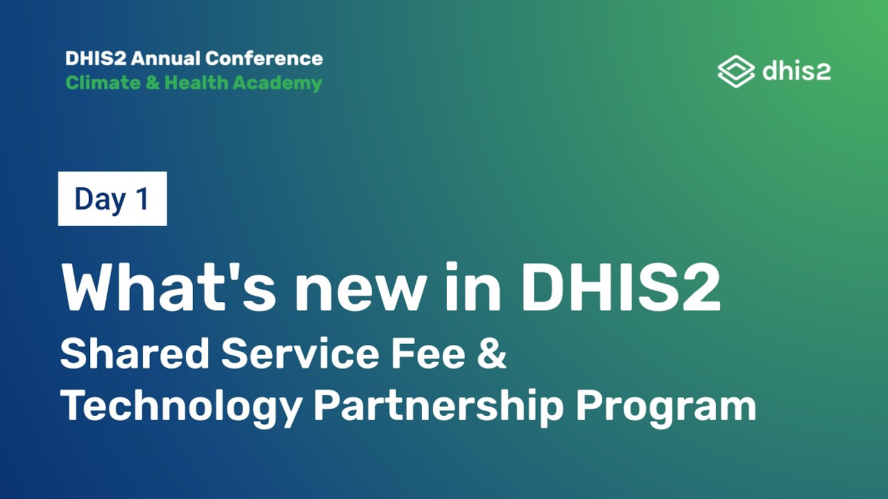 What's New in DHIS2: Shared Service Fee & Technology Partners #dac2026