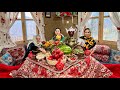 Yalda Night Celebration In A Mountain Village Stuffed Chicken Fruits And Nuts