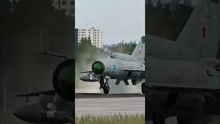Russian MiG-21 from a mission