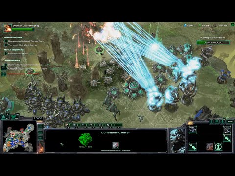 StarCraft 2 Three Races Co-op Campaign: Wing of Liberty Mission 9 - The Dig
