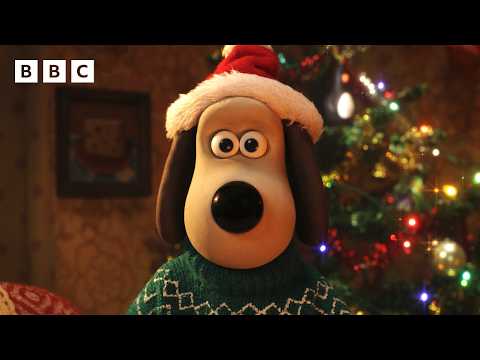 One hour loop of cosy Wallace & Gromit Christmas idents 🌟 - BBC
