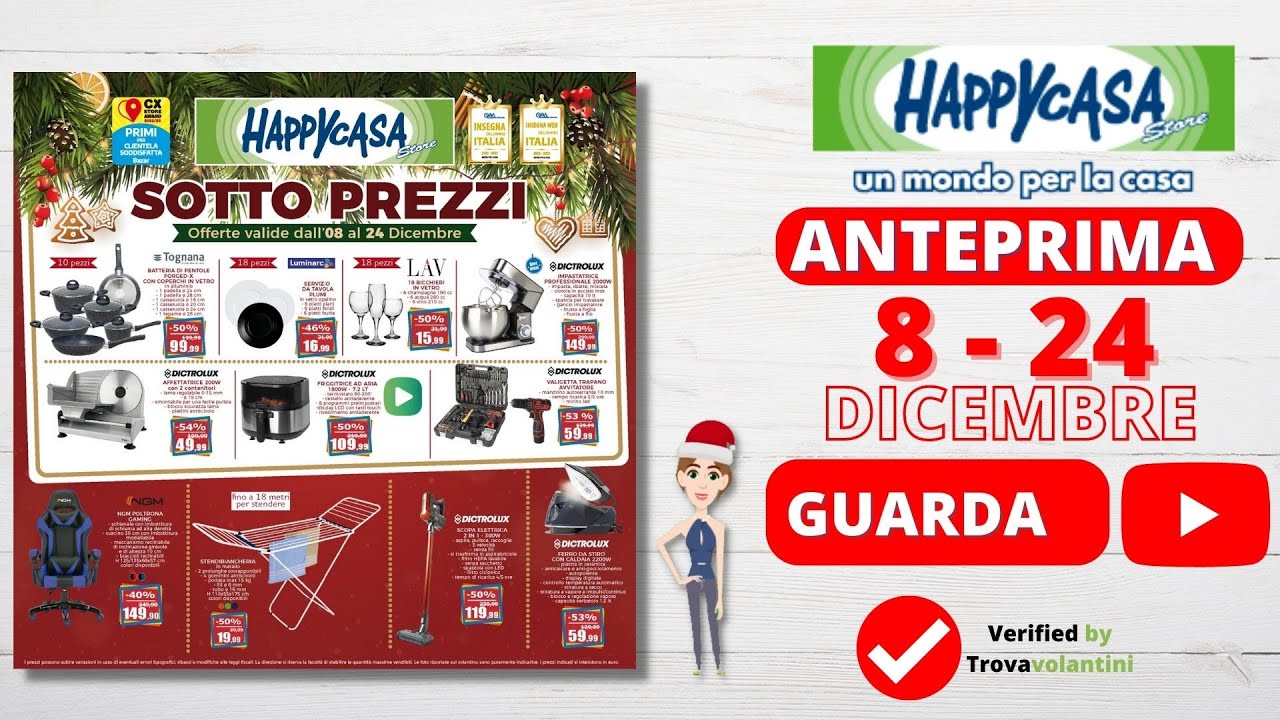 VOLANTINO HAPPY-CASA dal 8 al 24 dicembre 2022 #anteprima