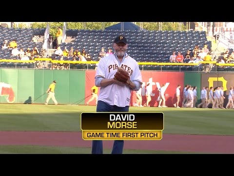 WGN America's Outsiders "David Morse throws out the first pitch at the Pittsburgh Pirates game"