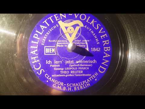 theo reuter - ich lern jetzt wienerisch - foxtrott- 78 rpm
