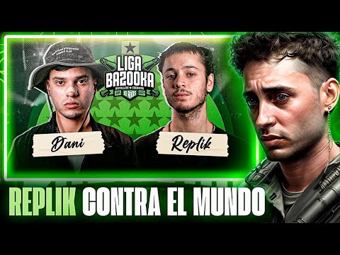 REPLIK VS TODOS 🔥 BLON REACCIONA A DANI RIBBA VS REPLIK EN LIGA BAZOOKA 🪖