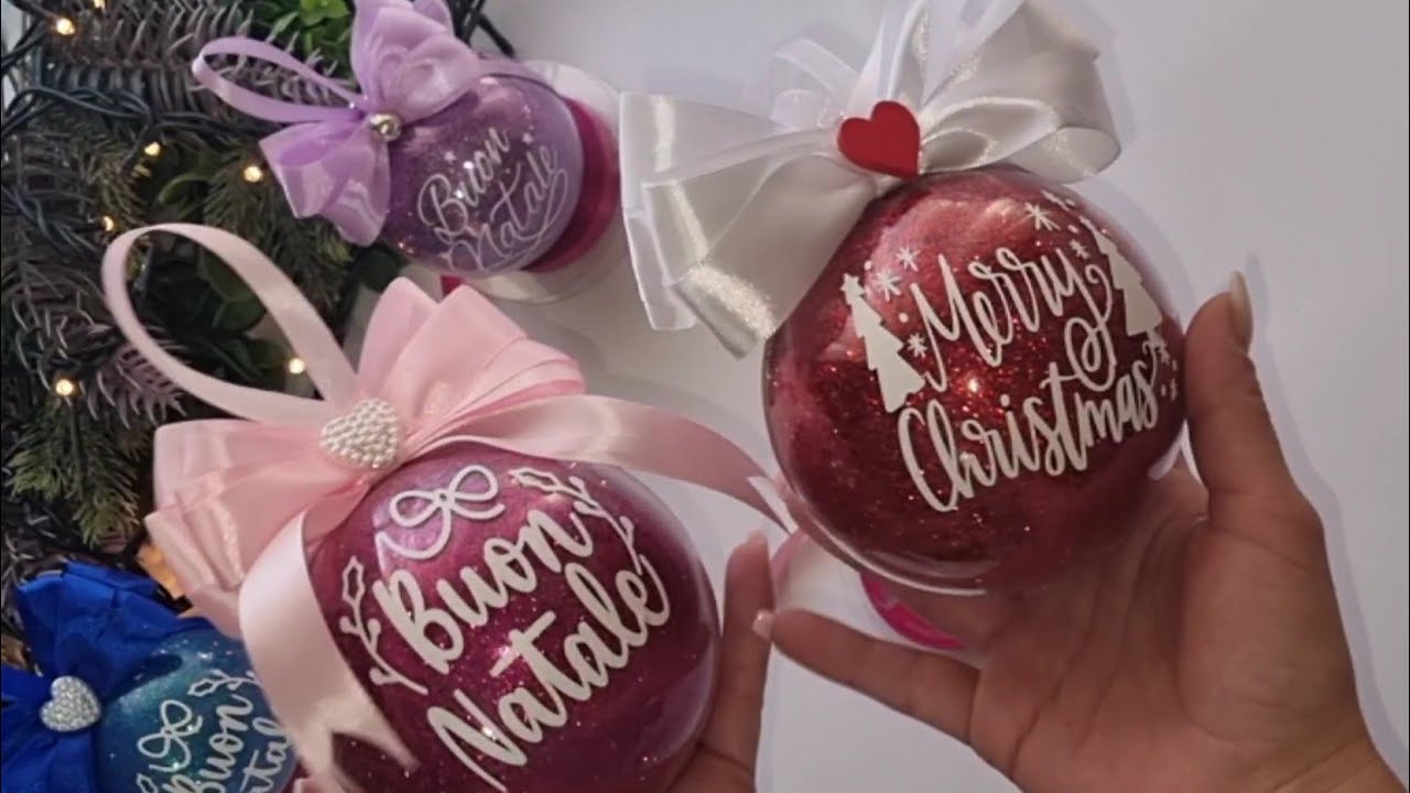 🎄Palline di Natale personalizzate fai da te 🎄/DIY Christmas baubles🎄