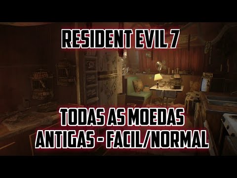 RESIDENT EVIL 7 - Guia: Todas as Moedas Antigas - Modo Fácil/Normal