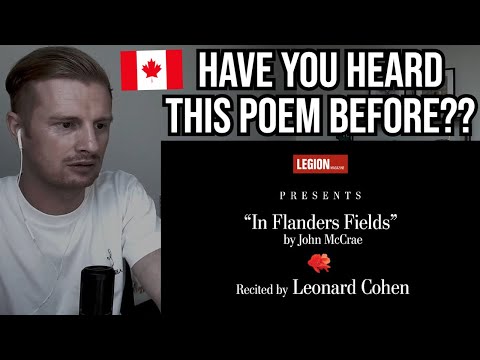 Reaction To Leonard Cohen Recites 'In Flanders Fields' by John McCrae