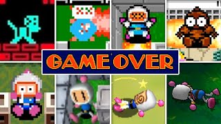 Evolution Of Bomberman Death Animations & Game Over Screens (1983 - Today)