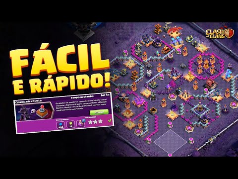 FÁCIL! COMO COMPLETAR O NOVO DESAFIO CALAMIDADE CÓSMICA NO CLASH OF CLANS!