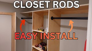 Install Fixed Closet Rods