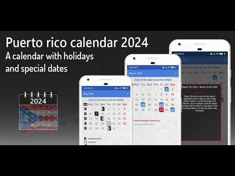 puerto rico calendar 2024 Video