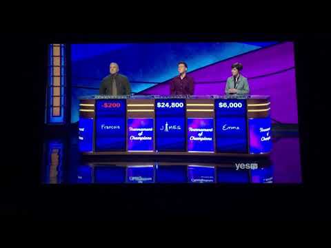Double Jeopardy, TOC 2019 Day 9 - James finds the 3rd Daily Double 😳 (11/14/19)