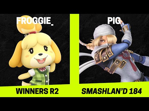 SmashLAN'd 184 Winners R2 - froggie_ (Isabelle) vs Pig (Sheik) - SSBU Tournament
