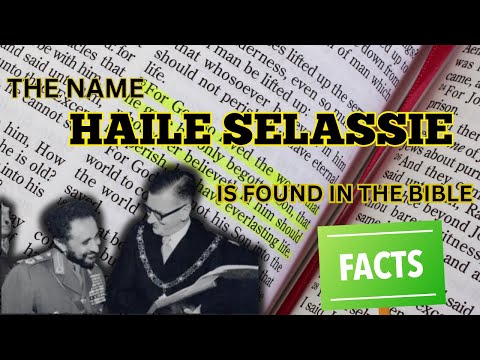 Haile Selassie's name is seen in the Bible. No Joke. Priest Isaac.