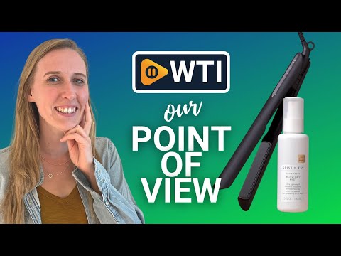 Curling Flat Iron Straightener + Style Assist Heat Protectant Spray - WTI product video review