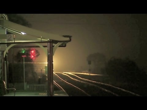 Late Night Freight Train in Victoria - Australian Railways, Railroads & Trains.