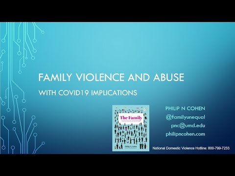 Family violence and abuse lecture, with COVID pandemic discussion ...