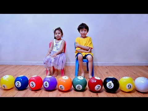 Learn Numbers and Counting with Inflatable Toy Ball for Children