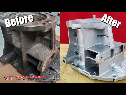 Vapor Blasting a Transfer Case Adapter - Vapor Honing Technologies