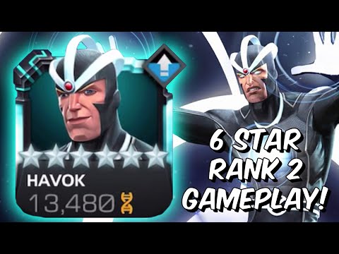 6 Star Rank 2 Havok Rank Up & Act 6 Gameplay! - God Tier Mutant MVP - Marvel Contest of Champions