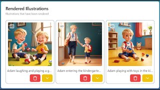 AI Childbook illustrator - you can illustrate your own conent/book using AI