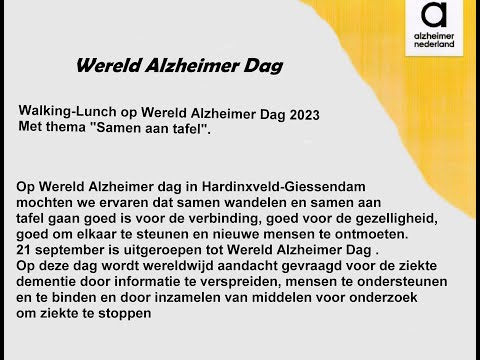 Alzheimer Wereld Dag
