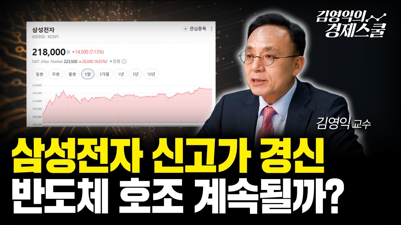 7% 급등한 삼성전자.. 반도체 랠리 계속될까?ㅣ김영익 교수 공식 채널