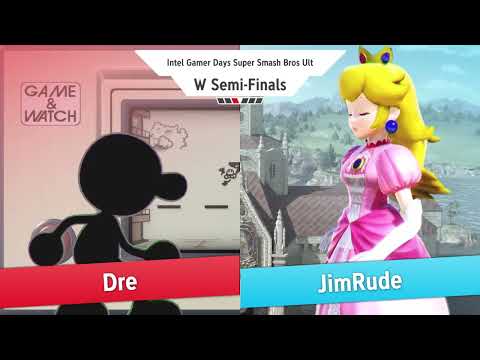 Dre (Mr. Game & Watch, Mario) vs Jimrude (Peach) - ESA Roseville Monthly Winners Semi Finals