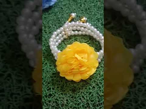 Artificial Flower Bracelet