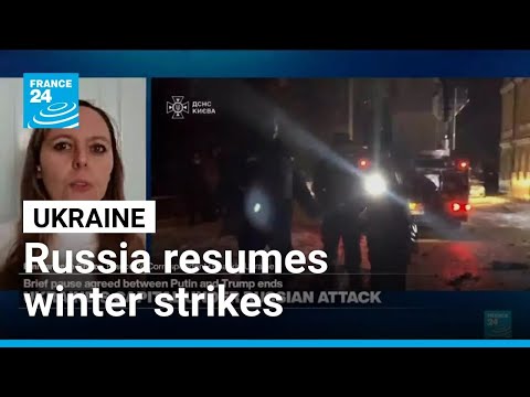Russia resumes strikes on freezing Ukrainian capital ahead of talks • FRANCE 24 English