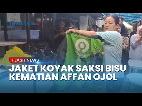 Jaket Koyak Saksi Bisu Affan Ojol Tewas Ditabrak Mobil Taktis Brimob