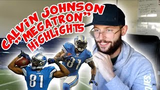 Rugby Player Reacts to CALVIN JOHNSON "Megatron" NFL Career Highlights
