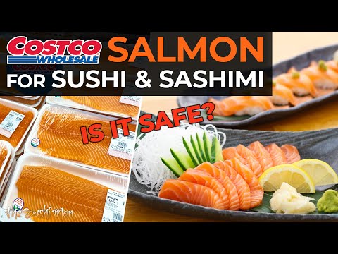 How to Prepare COSTCO SALMON for Sushi and Sashimi with The Sushi Man