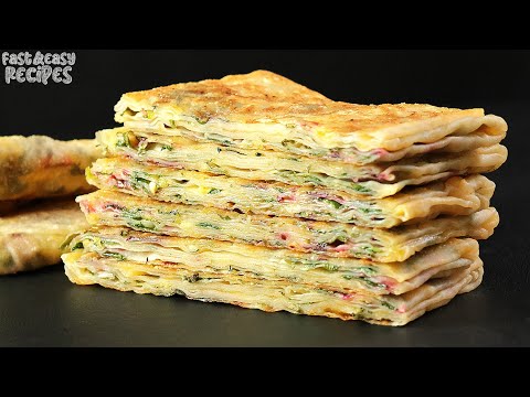 Platt bröd på 10 minuter! Ingen ugn! Det här är det LÄCKARE jag någonsin ätit! Ingen jäst!