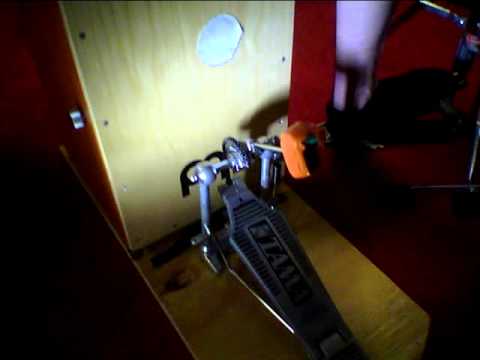 cajon with foot pedal experiment