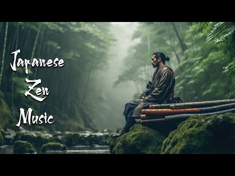 Rain day in the Bamboo Garden with Japanese Flute -  Japanese Zen Music For Soothing, Healing