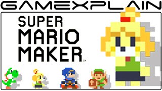 NEW Super Mario Maker Details: 99 amiibo Costumes (Isabelle!), Pro Controller Support, & File Size