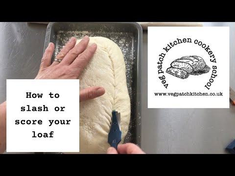 Slashing (or scoring) your loaf before baking