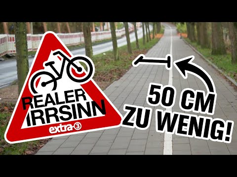 Realer Irrsinn: Neuer Radweg zu schmal in Kronshagen | extra 3