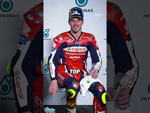The Most Awkward Trophy Moment Ever 😬 #motogp #sports