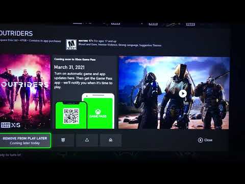 OUTRIDERS READY ON GAMEPASS