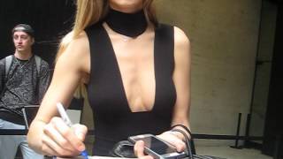 Petra Nemcova signs autographs for The SI KING  5-10-16