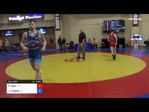 2018 Marine Corps US Open/Senior Men's Greco-Roman 63 Con Semis - Taylor Zippe (USMC) Vs. Jesse Th