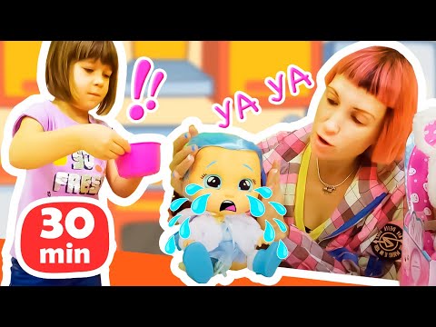 Let's take Care of Babies & Baby Dolls with Bianca, Carl & Mommy!