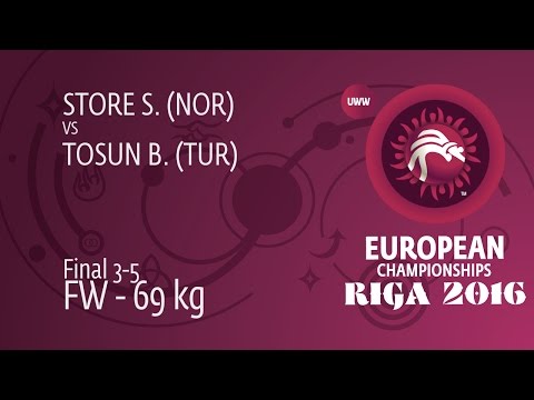 BRONZE FW - 69 kg: B. TOSUN (TUR) df. S. STORE (NOR), 6-3